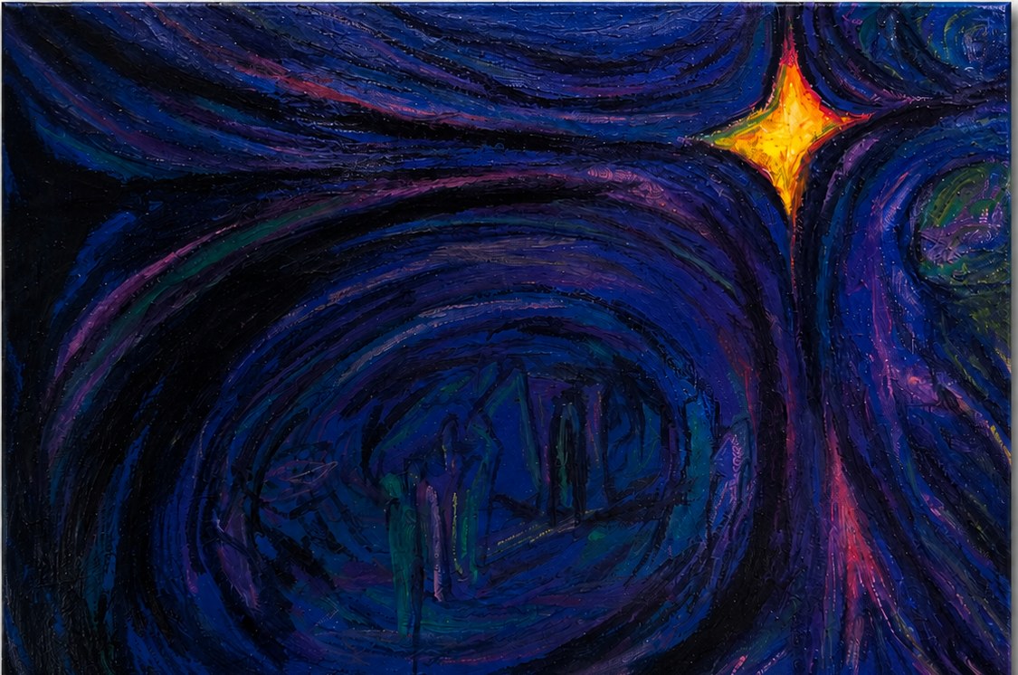 Cosmic Watcher — painting from AD series